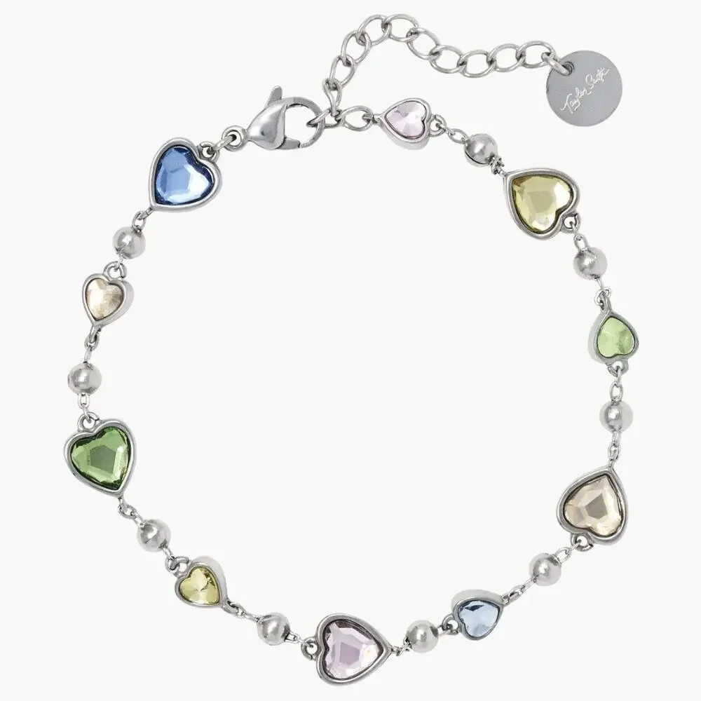 RARE Taylor Swift Lover Album Heart Crystal Bracelet 2026 Summer Collection